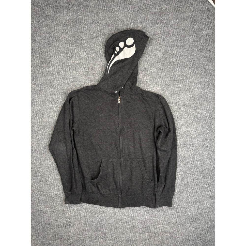 Insomniac Events Official Merchandise Zip Up Hoodie Charcoal Gray Small EDC Logo